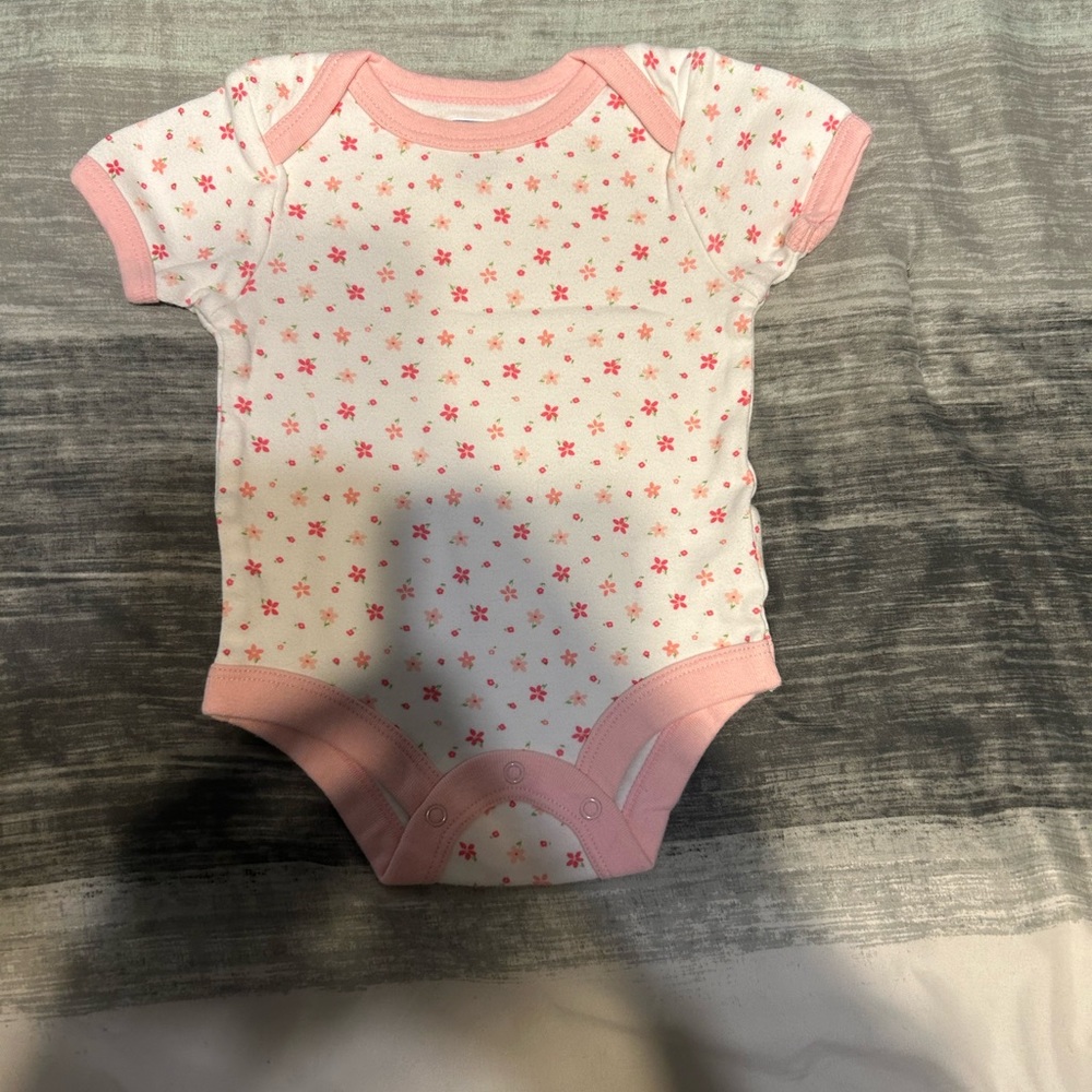 Baby Connection 3-6 Month Floral Onesie